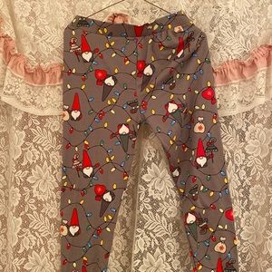 Christmas gnome leggings